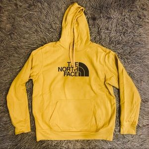 The north face mustard yellow hoodie
